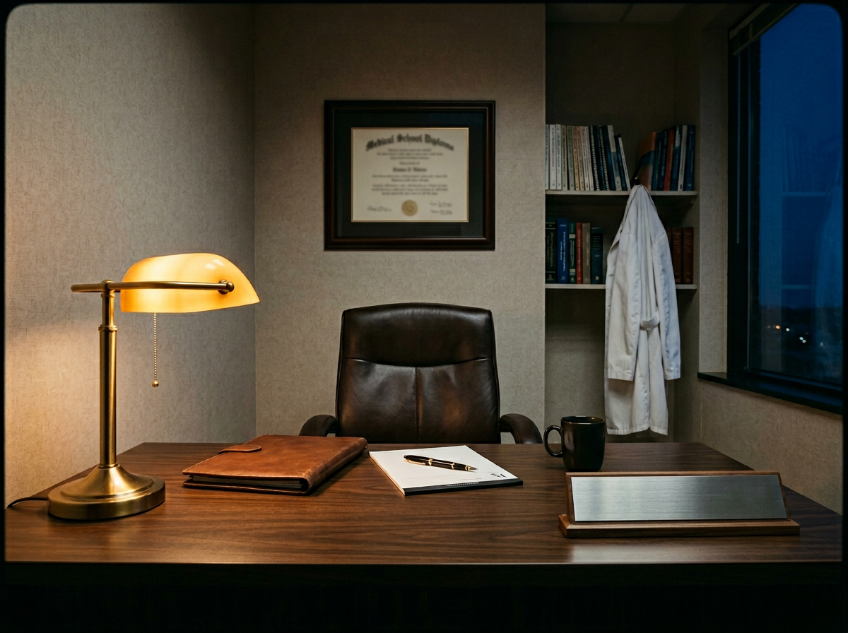 Empty physician office representing clinical recruitment capacity gap